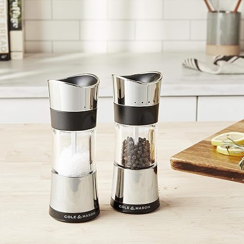 Miniatura 2 de Cole & Mason Horsham - Juego de regalo de molinillo de sal y pimienta de 6 pulgadas, molinillos de sal y pimienta invertidos, herramientas