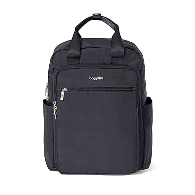 Baggallini Commuter Laptop Backpack Handbags French Navy, Nylon
