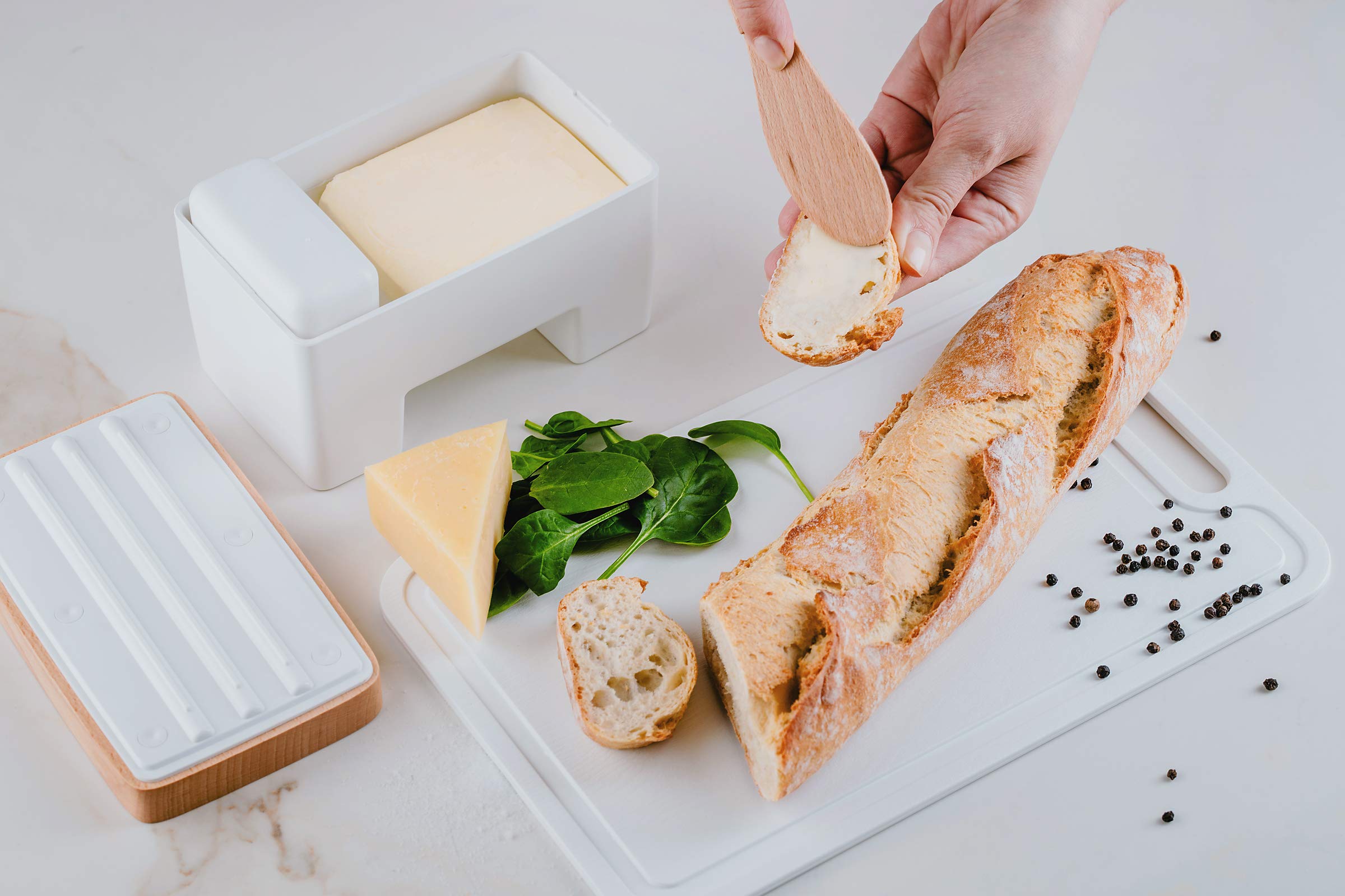 Practic 5903456099978 Smart Butter Dish, polipropylen (PP), wielokolorowy
