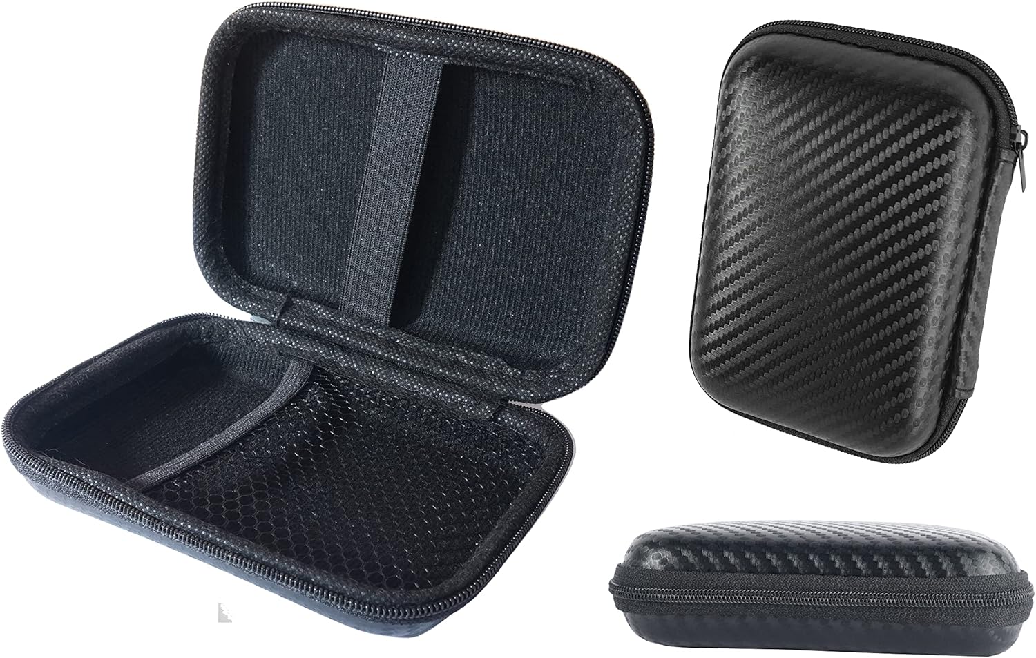 Étui Rigide EVA Pour Disque Dur Externe 2.5 Pouces - Pochette De Transport Noire