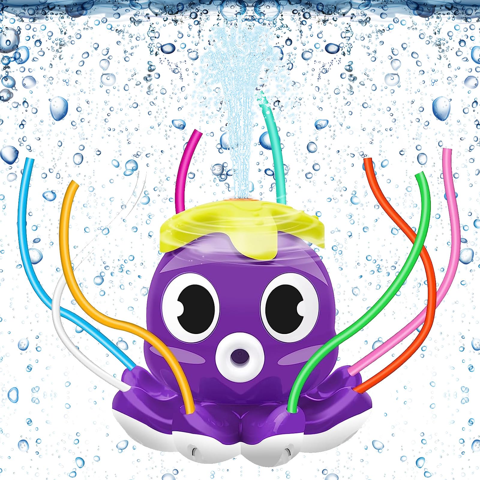 Juguete Agua Aspersor Agua para Niños,Juguete de Agua de Rociadores de Pulpo,Juguete de Agua Rociador,Aspersor para Niños,Juegos de Agua para Niños Exterior para Patio Trasero,Césped Al Aire Libre(C)
