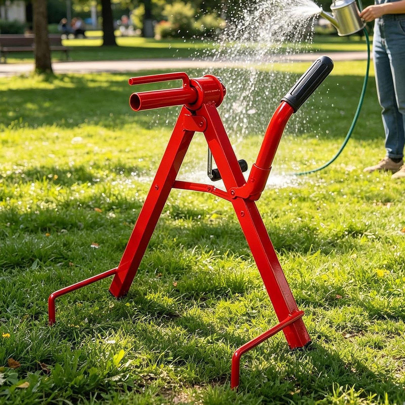 Qianly Avvolgitubo, Supporto Pieghevole per Tubo Flessibile per Irrigazione di Piante, Lavaggio Auto, Pulizia di Pareti E Pavimenti Esterni