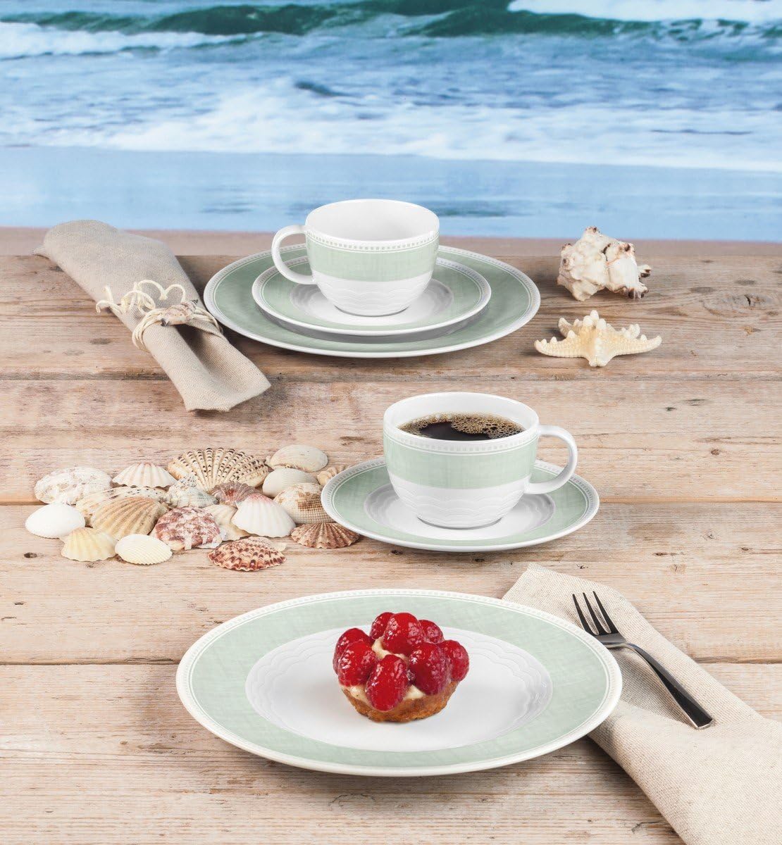 Seltmann Weiden Terra Plate 10.8 in. Green, (Set of 4) 001.771590 - The