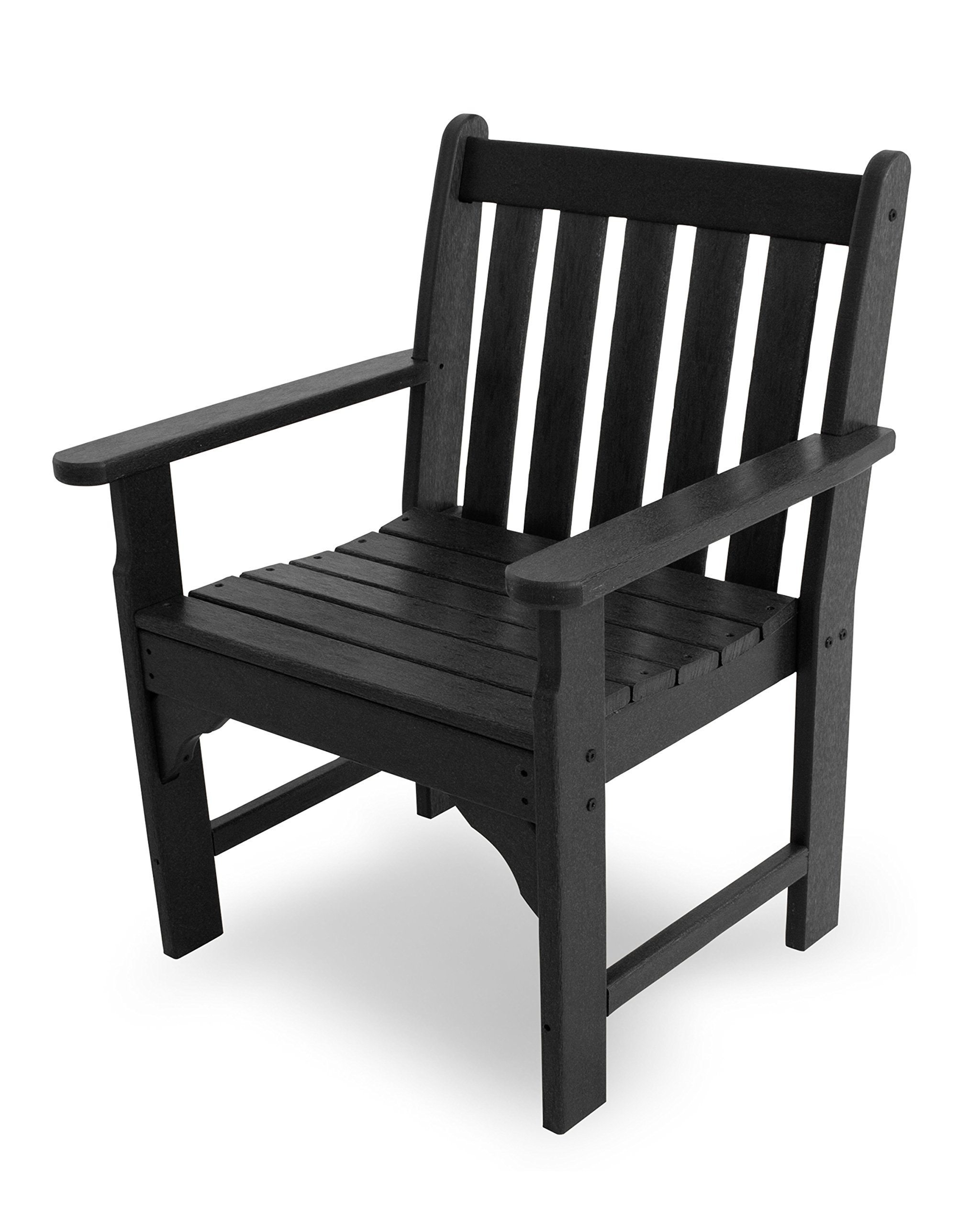 POLYWOOD Vineyard Arm Chair, Black