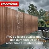 Floordirekt PVC Privacy Screen for Garden, Balcony & Patio, Privacy Fence, Privacy Screen, Outdoor Privacy Screen (150 x 300 cm, Brown) - 6