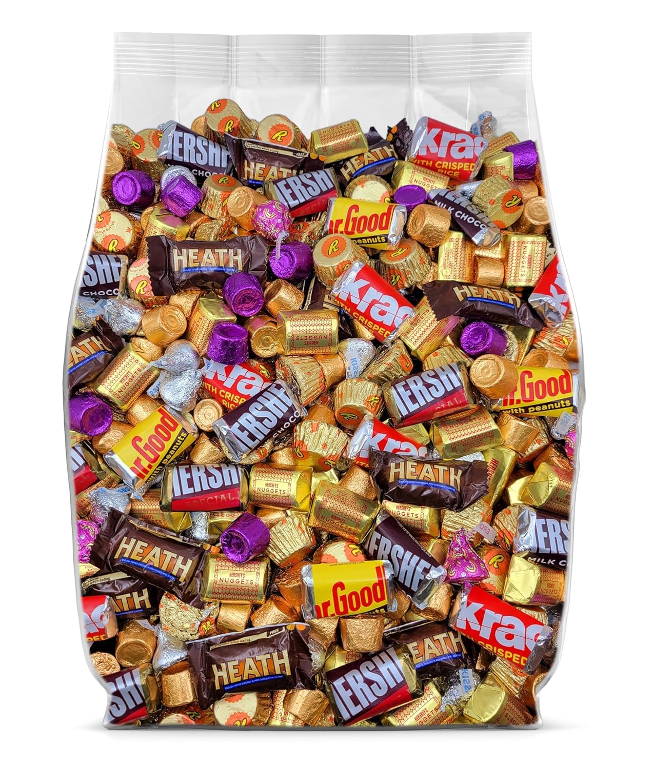 Assorted Chocolate Candy Variety Pack - 5lb Bulk Chocolate Individually Wrapped Candy for Party Favors, Office Candy & Gift Bags - 5 Pound Bag of Candy Bulk Pack