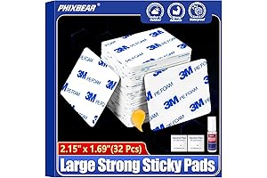 3M Extreme Mounting Foam Tape, 32 Pcs, 1.69x2.15 Inch