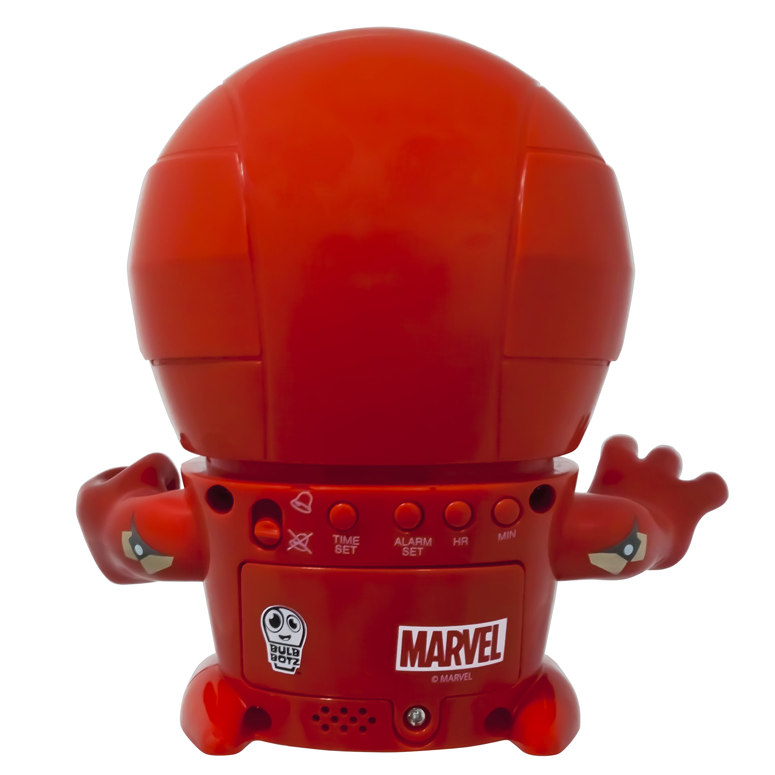 Bulbbotz Despertador Infantil 2021432 con luz Nocturna con figurita de Iron Man de Marvel con Sonido característico