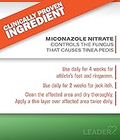 Vista 4 de Leader Polvo absorbente de humedad sin talco para piel, 2.5 oz