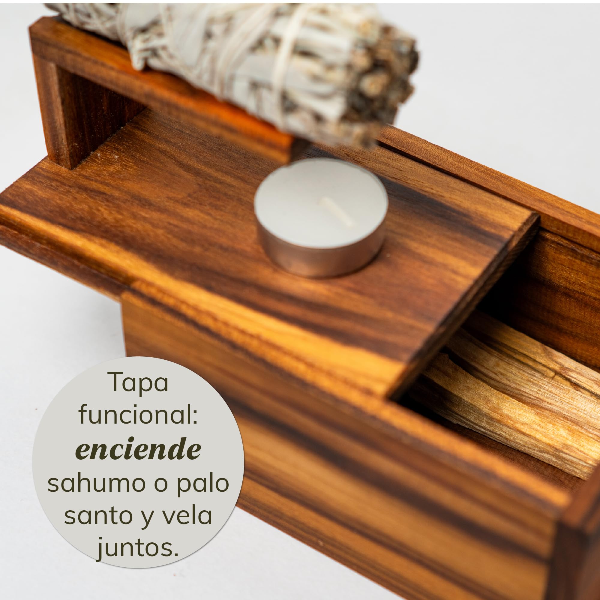 Paquete Blanco De Madera Sagrada Para Interiores, Hogar