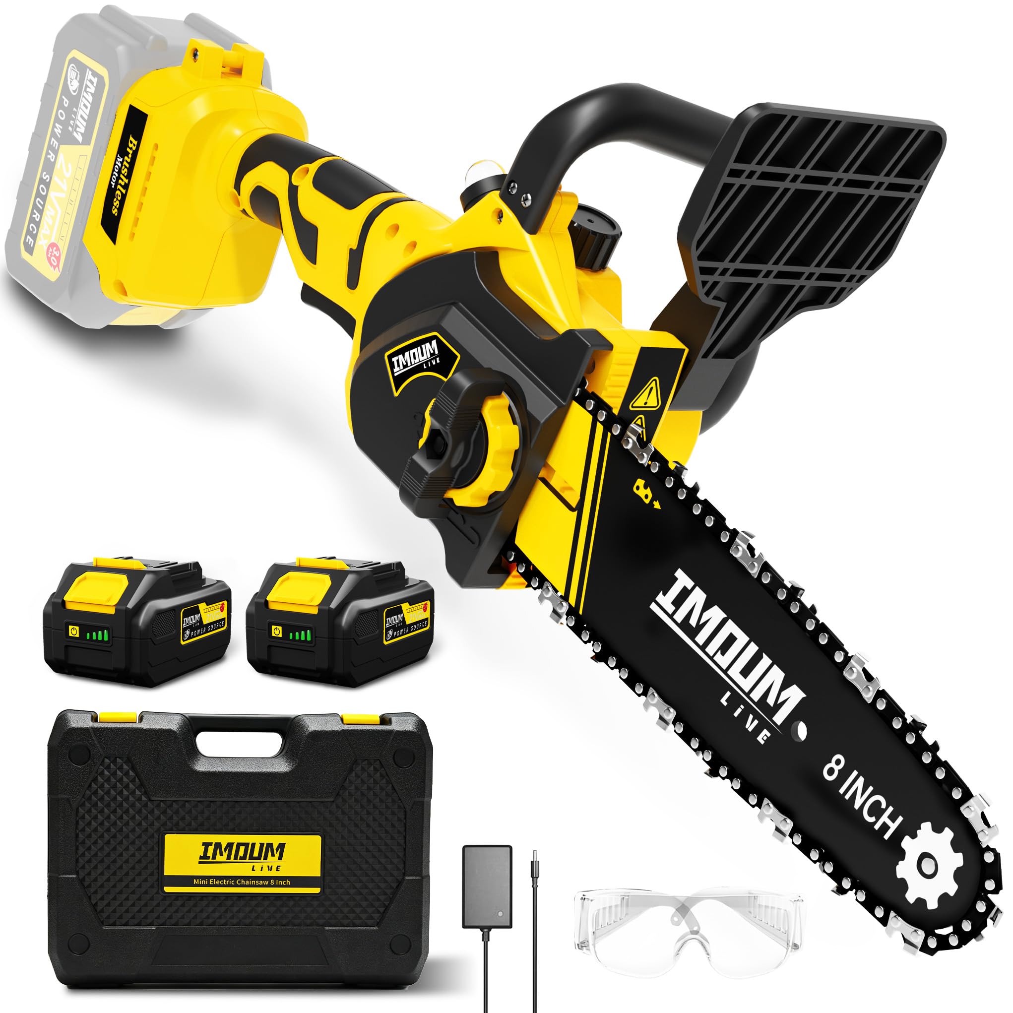 IMOUMLIVE 8 Inch Mini Chainsaw