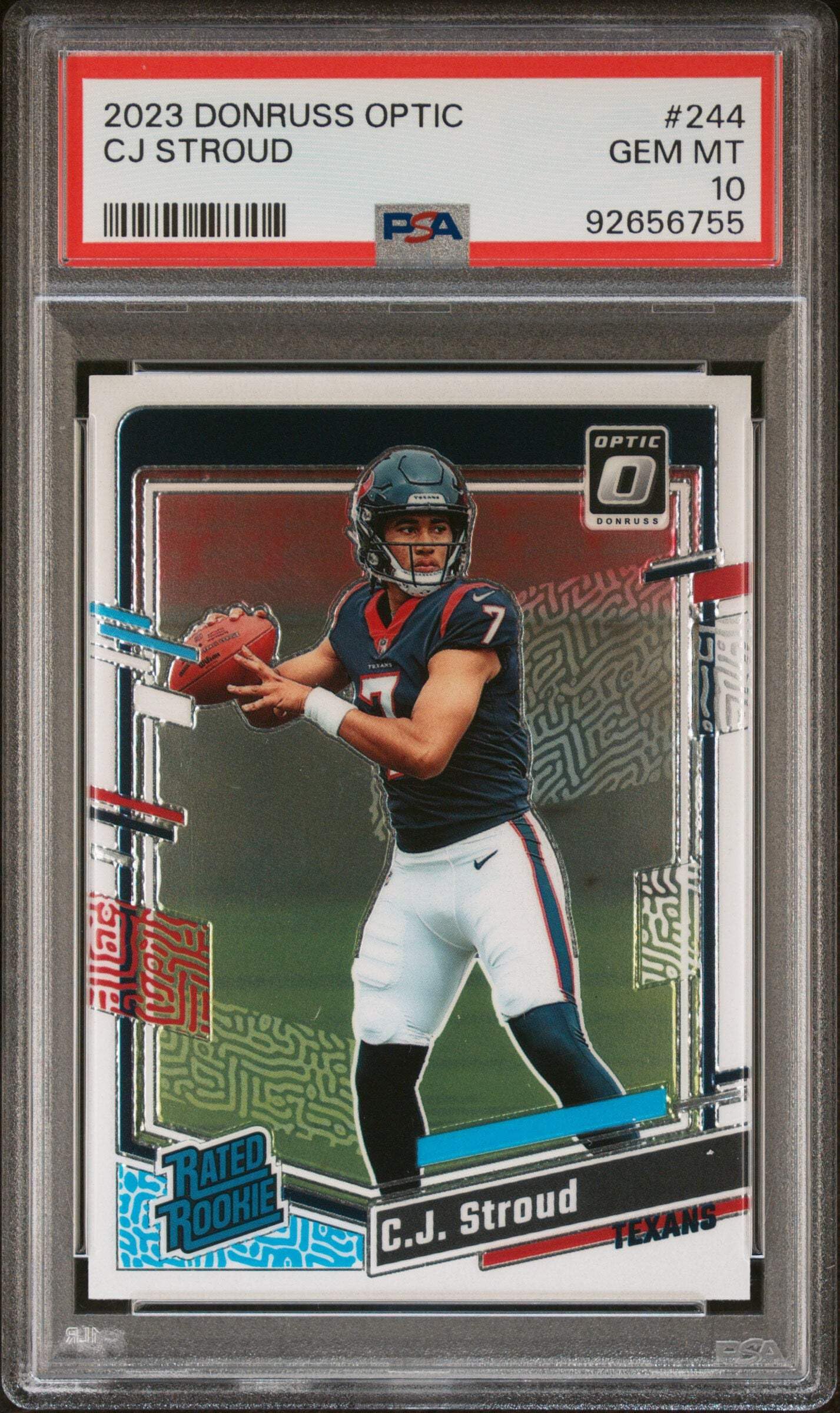 Amazon.com: Graded 2023 Panini Donruss Optic CJ Stroud #244 Rookie 