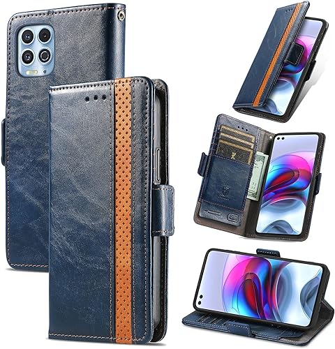 Miniatura 6 de Funda para Honor X7 Cover, Case for Honor Play 30+ Plus Funda de piel sintética con ranuras para tarjetas Funda con soporte abatible Marrón