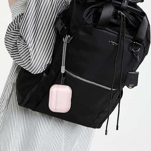Miniatura 3 de NIUTRENDZ Funda protectora para AirPods Pro 2 2022 de TPU suave con cordón LED frontal visible compatible con AirPods Pro de 2 generación (rosa