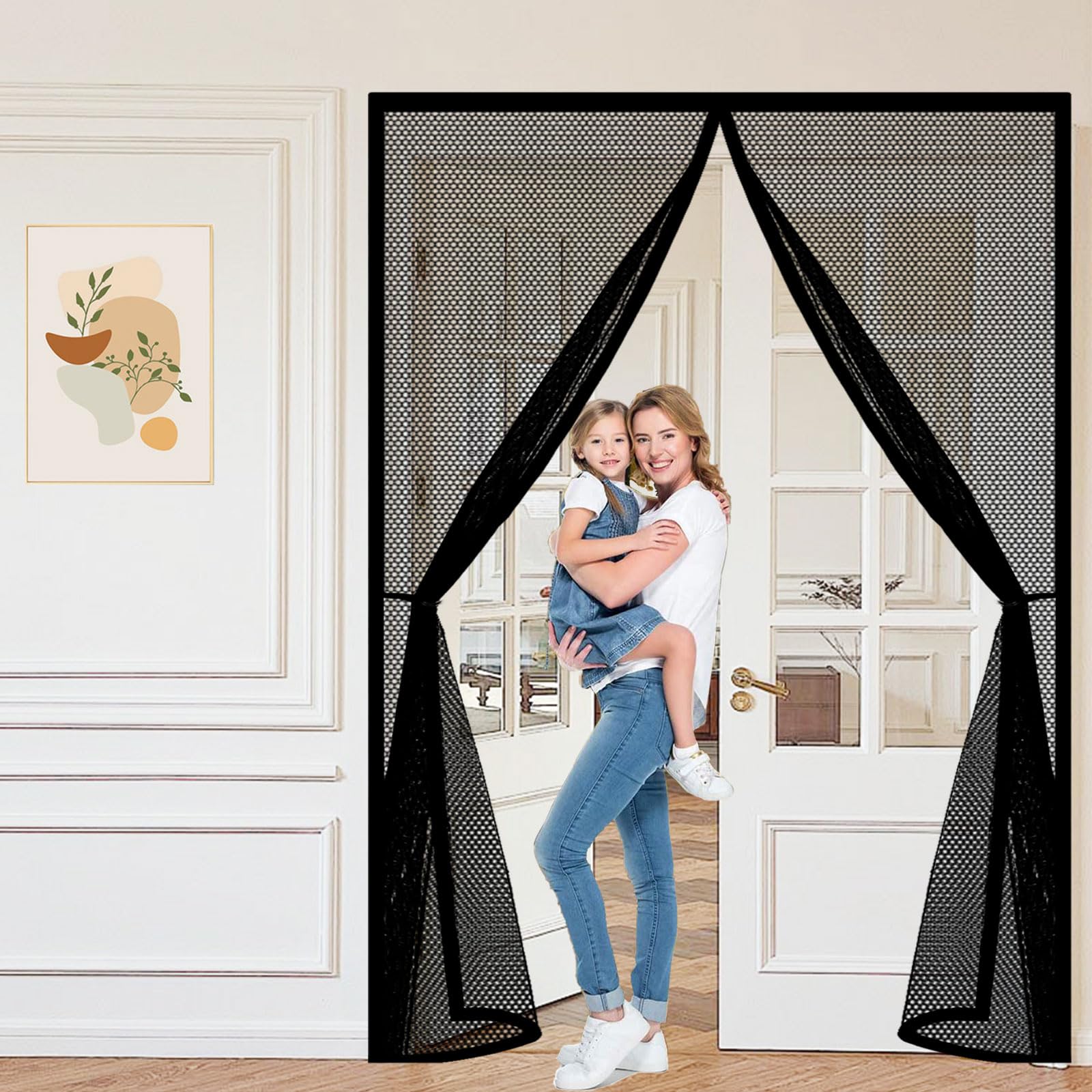 Moustiquaire porte fenêtre magnétique 120 x 295 sans perçage