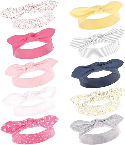 Vista 31 de Hudson Baby Cotton and Synthetic Headbands, Size 0-24 Months