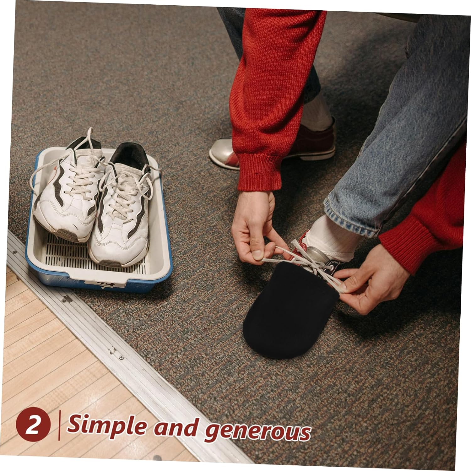 INOOMP 2 Pairs Bowling Sneakers for Black Sneakers Kids Bowling Tool Accessories for Men Balls for Men Accessories for Sports Supplies Soles