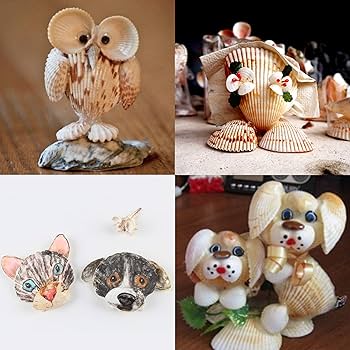 Amazon.co.jp: 貝殻ペイントキット 天然貝と水彩画付き 完全