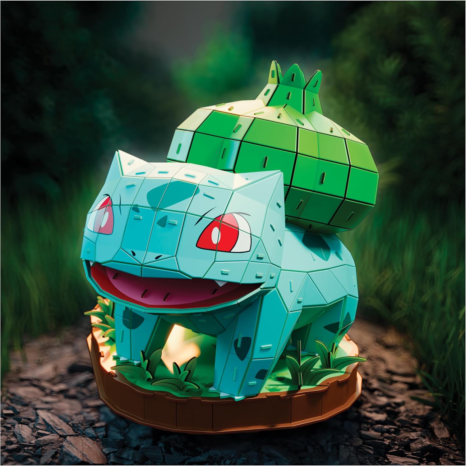 4D Build, Pokémon Bulbasaur 3D Model Kit, Pokémon Figure, Kanto First Partner Collection, Desk Décor, 195 Pieces, for Ages 12 & Up