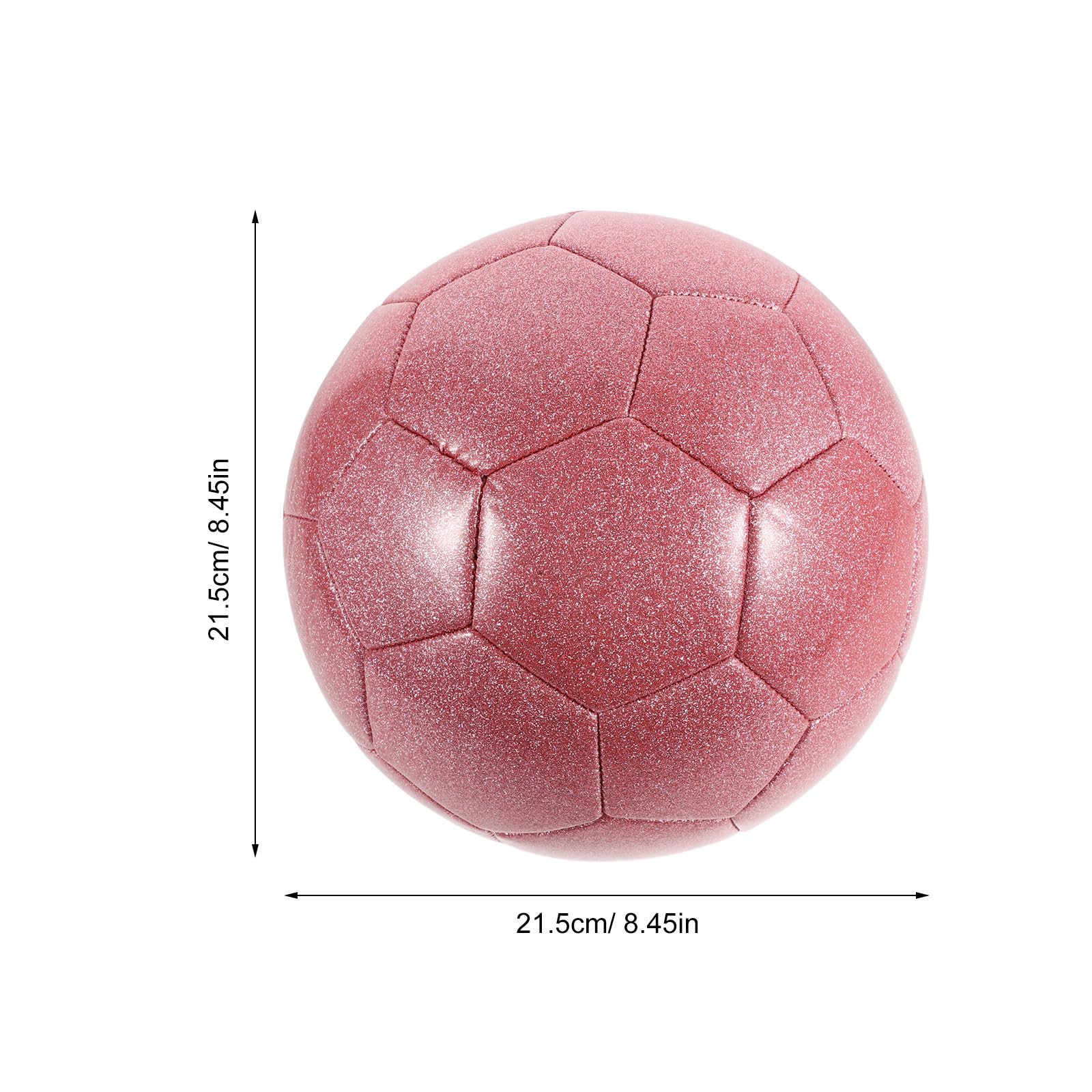 ORFOFE Balón de Limpiar Fútbol de Diseño Holográfico Brillante y Patrón PVC Único, Material Resistente y Fácil en para de Interior y Premios Fiestas