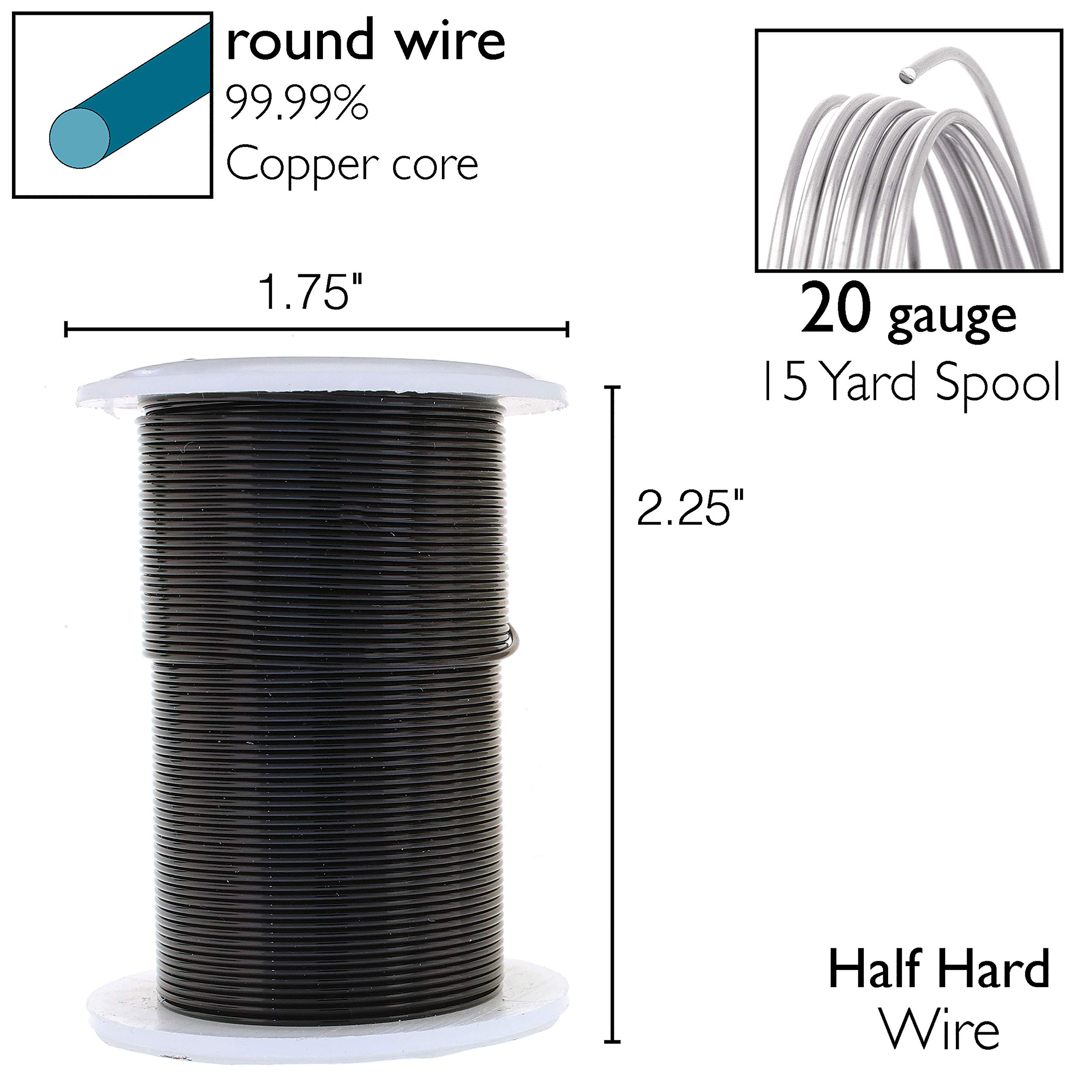 The Beadsmith Wire Elements 20-Gauge Lacquered Tarnish-Resistant Copper Wire for Jewelry Making 15 Yard - Image 4