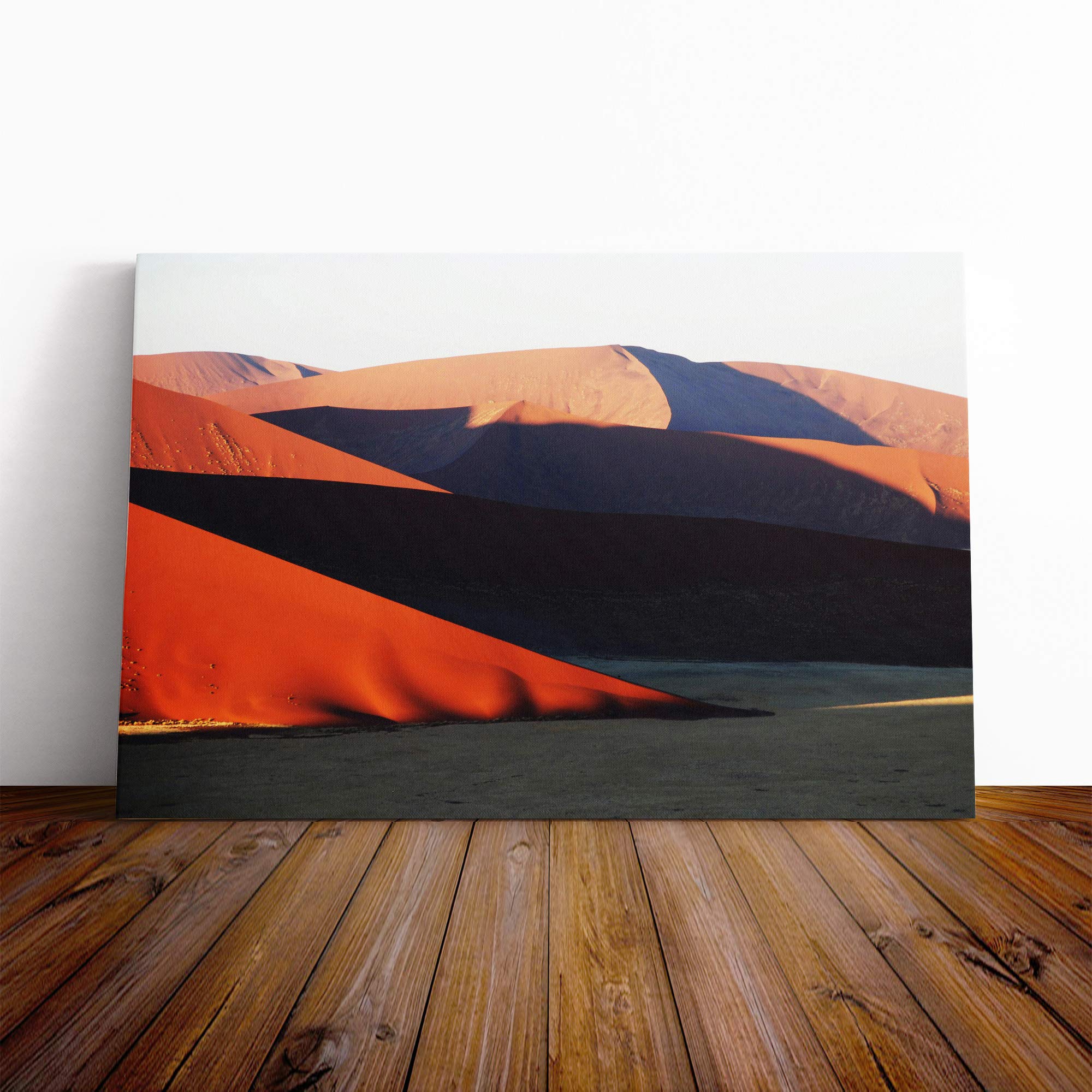 Landscape Desert Namibia (4) Canvas Print | Gallery Wrapped 30mm Frame Wall Art | 24x16 inches | Ready to Hang | Modern Landscape Picture | Living Room Bedroom Lounge Office