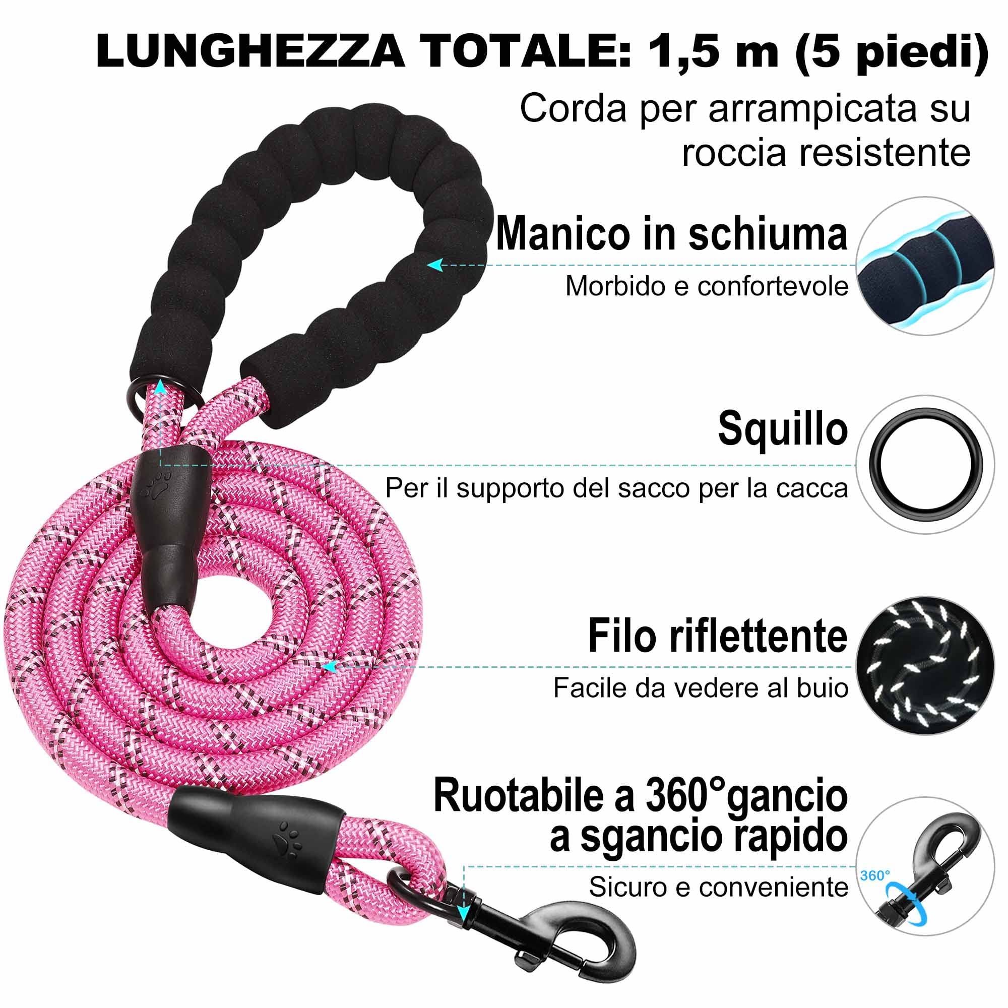haapaw Pettorina per cani e guinzaglio, senza tirare, regolabile, riflettente Step-in, pettorina imbottita ispessita, per cani extra piccoli/piccoli e medi