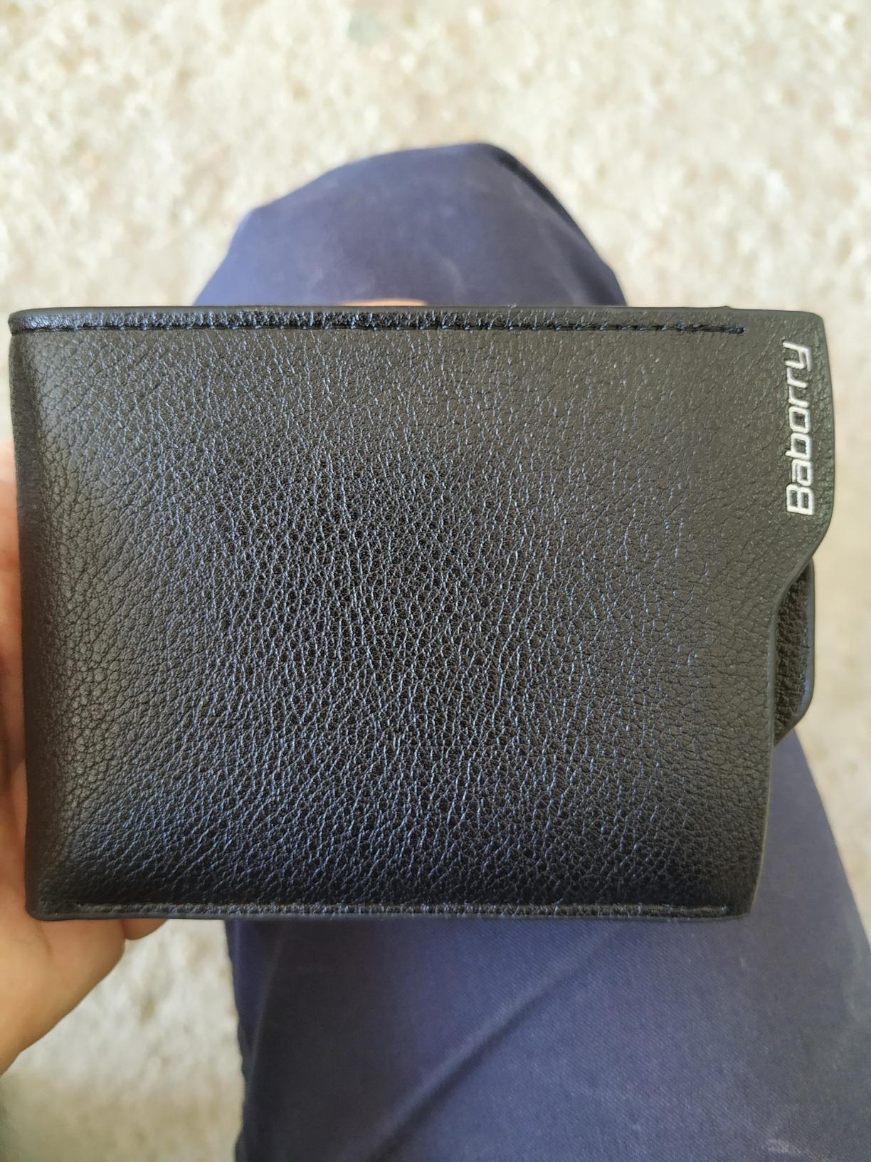 AdiStylinno Portafoglio da uomo, minimalista, in pelle PU, grande capacità, con chiusura lampo, sottile portafoglio con scomparto per monete, molteplici scomparti per carte di credito, caffè, 9.7 x
