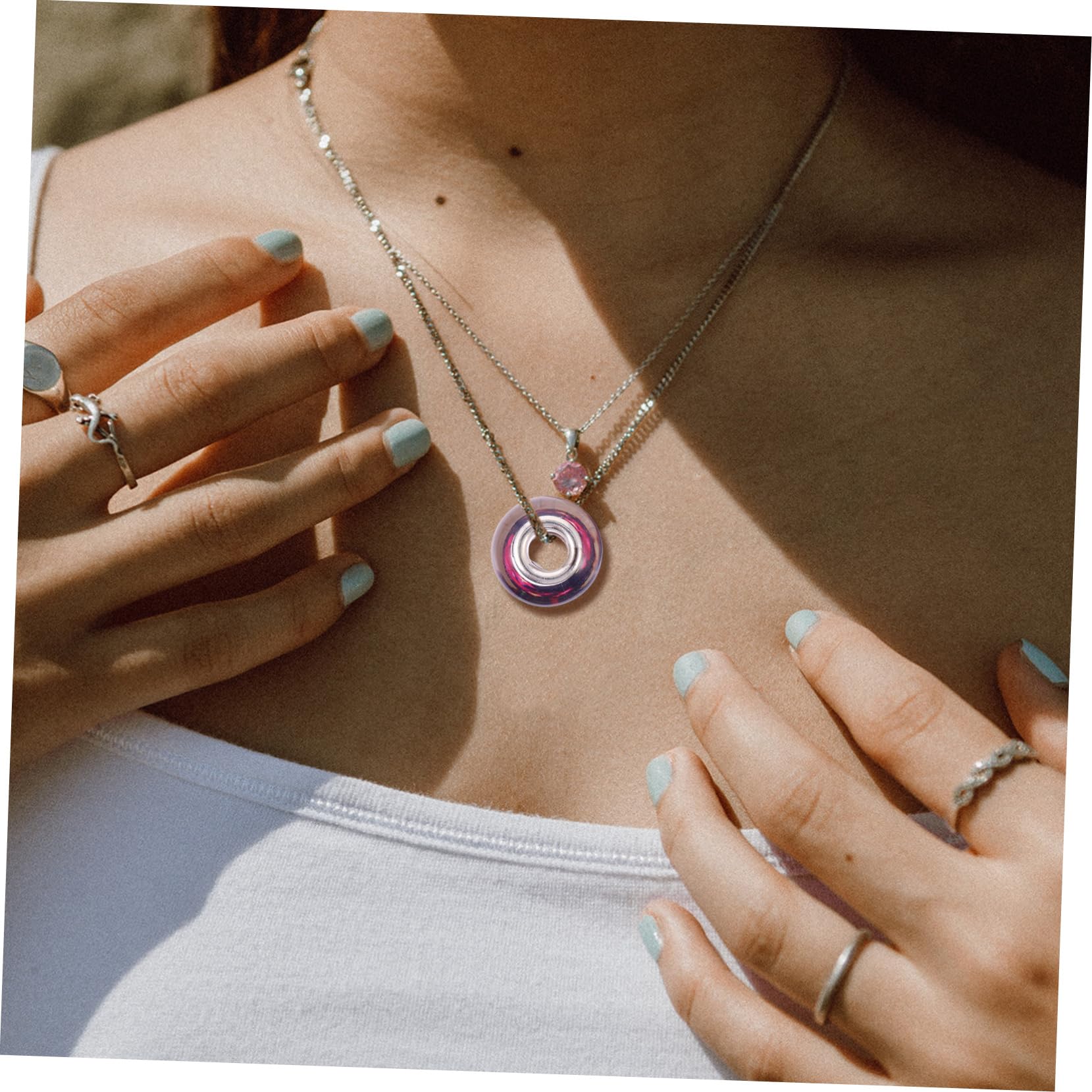 SHINEOFI 200stücke Große Lochperlen Aus Resin Mit Floralen Mustern Für Schmuckherstellung Abstandshalter Für Armbänder Und Halsketten Bastelperlen Für Kreative Projekte