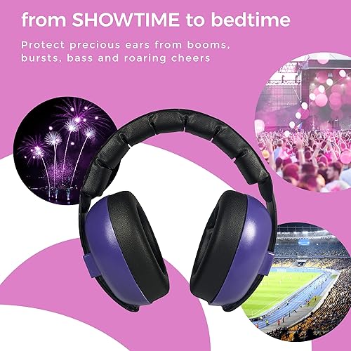 Miniatura 50 de Baby Banz Orejera de protección auditiva para bebes, para mayores de 3 meses, talla única , Azul