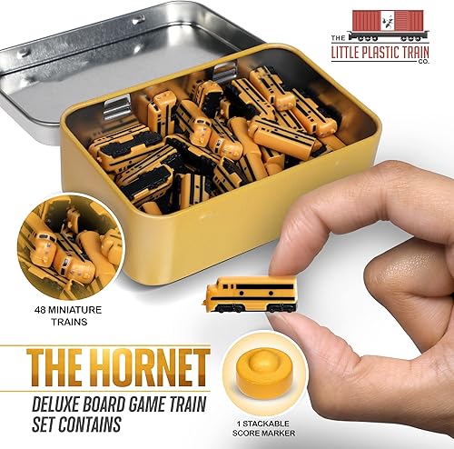 Miniatura 6 de Juego de mesa de lujo de tren | Piezas de jugador para boleto para montar y otros juegos de mesa de tren para adultos, familiares y niños |