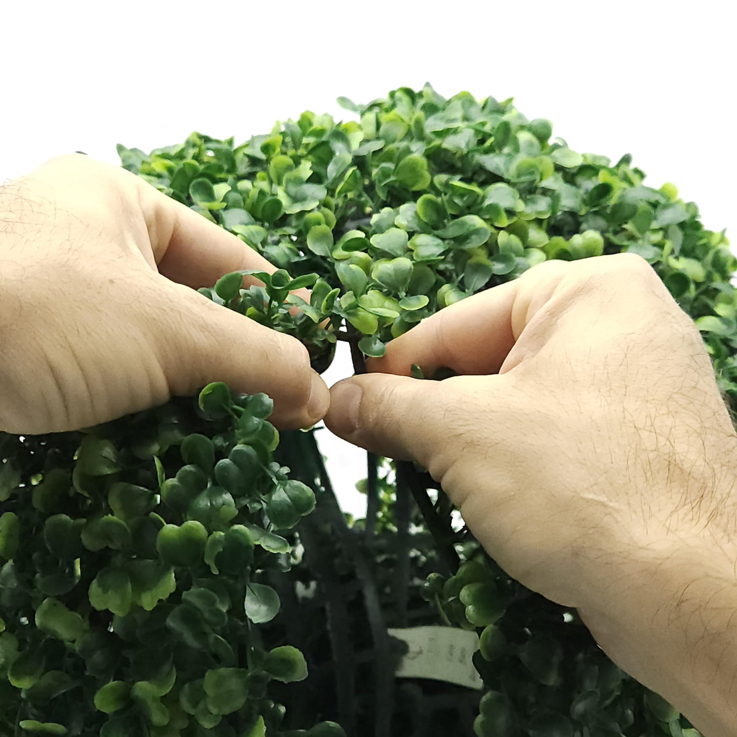 Tecnokit Palla di Bosso Topiaria artificiale per interno ed esterno, per vaso rotondo, dimensioni diamentro cm 50, pianta finta di Buxus colore verde resistente (Ø cm 50)