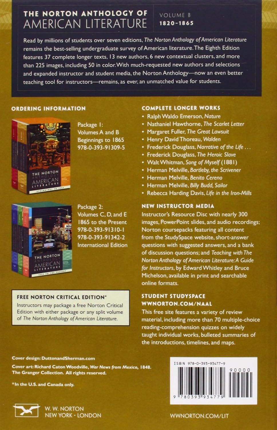 The Norton Anthology of American Literature, Vol. A & B