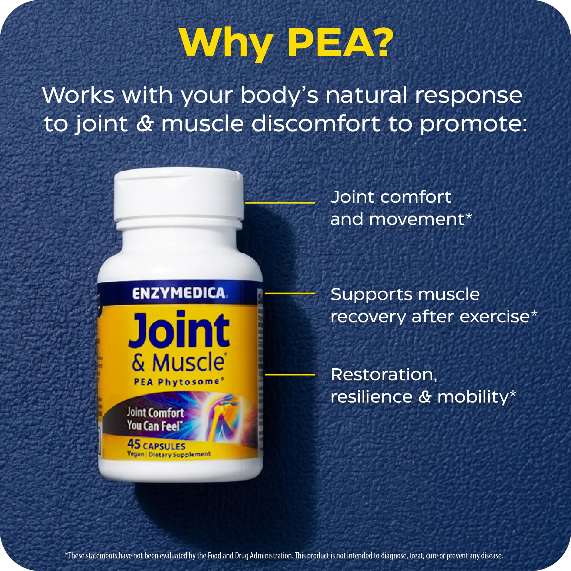 Enzymedica Joint & Muscle Pea Phytosome for Men & Women - 45 Capsules — Amazon image 6