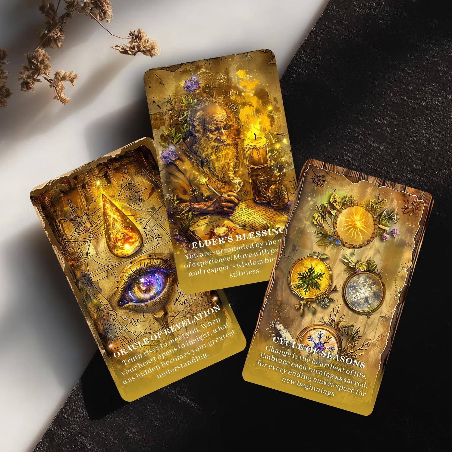 GRIMOIRE OF SHADOWS Oracle Deck: A Mystical Oracle for Shadow Work, Intuition, Inner Transformation, Oracle Deck for Beginners, Suitable for Daily Guidance, Divination, Spiritual Practice, Shadow Work - Image 7