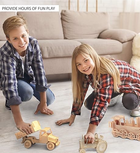 Miniatura 3 de Puzzled Rompecabezas 3D para motocicleta, kit de modelo de construcción de madera, divertido y educativo, juguete de madera para armar modelo de