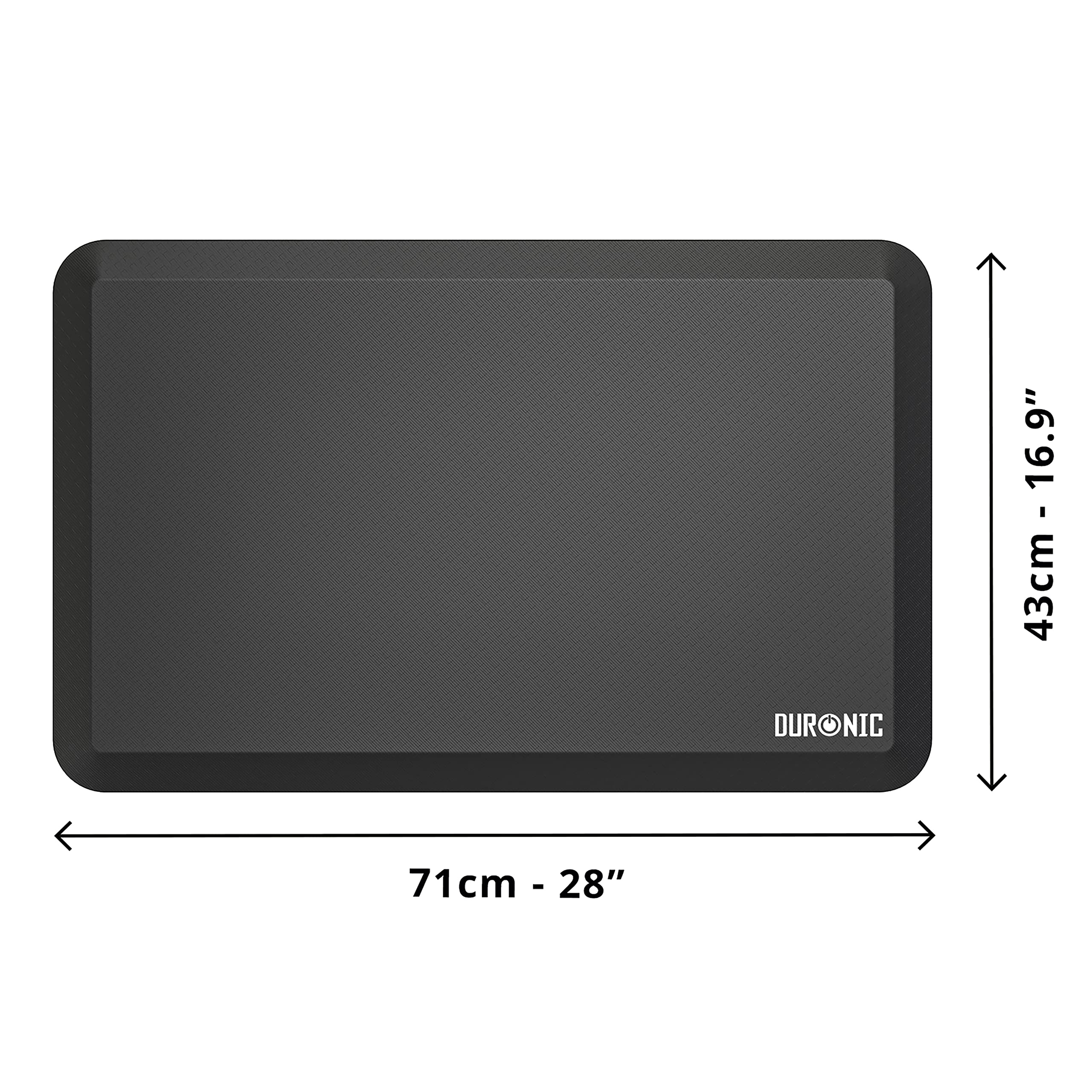 Duronic Anti-Fatigue Mat DM-MAT2, Office Sit Stand Desk Floor Mat, Ergonomic Support for Feet Hips, Legs & Back - Image 2