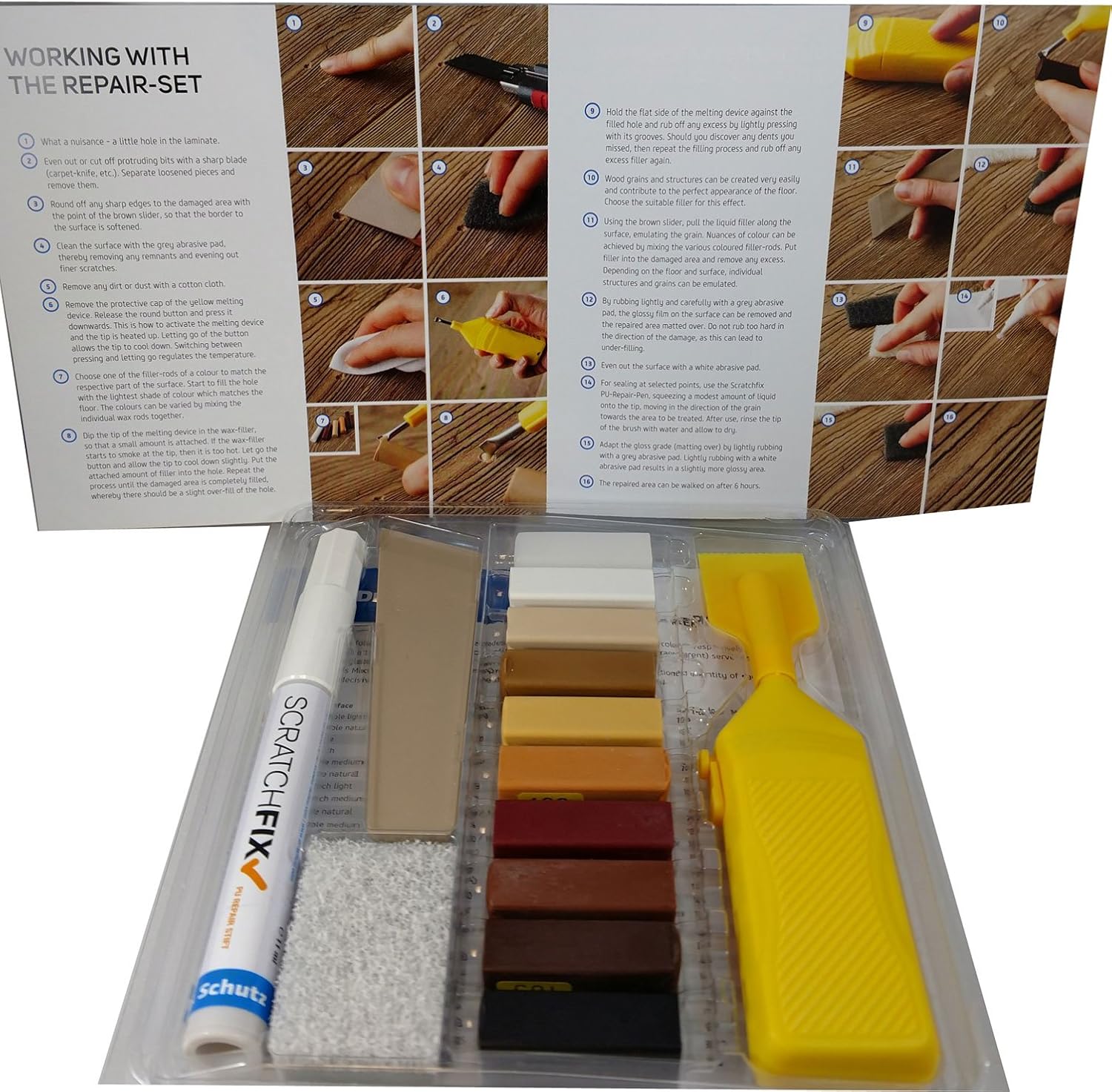 Dr. Schutz Repair Set for Wood, Laminate, Cork and Design Floors