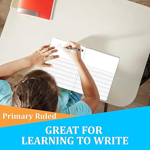 Miniatura 4 de E-CLIPS USA Cuadernos de composición, cuaderno de composición de diario primario, cuaderno de composición de letras y estampado animal, 100 hojas,