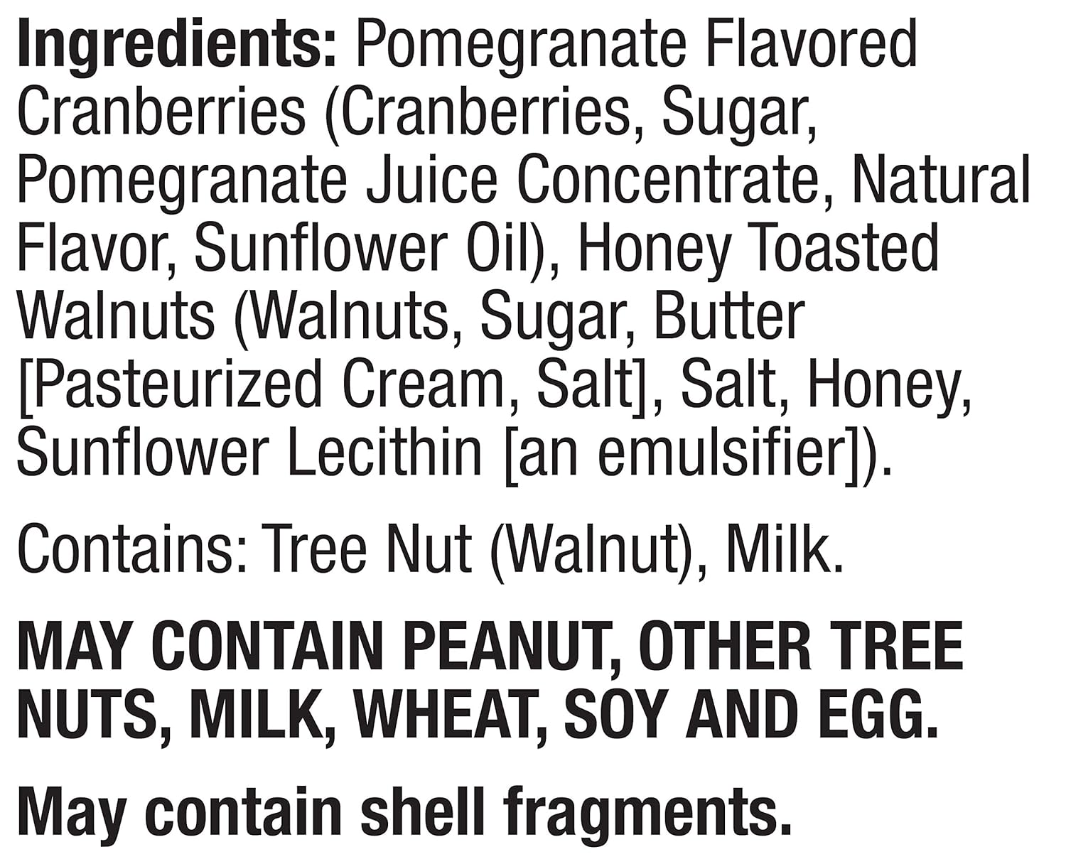 Salad Pizazz! Dried Pomegranate Flavored Cranberries & Honey Toasted Walnuts Salad Topper, 4 Ounce (Pack of 6) : Grocery & Gourmet Food