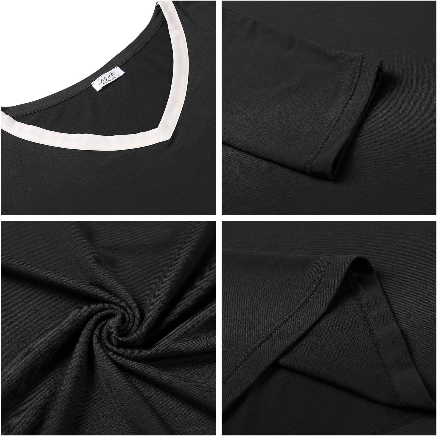 Joyaria Women's Bamboo Viscose Pajamas Set - Cooling Moisture-Wicking Sleepwear for Night Sweats, Soft Lightweight (S-XXL) - Image 5