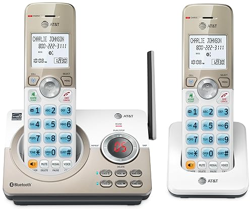 AT&T DL72219 DECT 6.0 2-Handset Cordless Phone for Home with