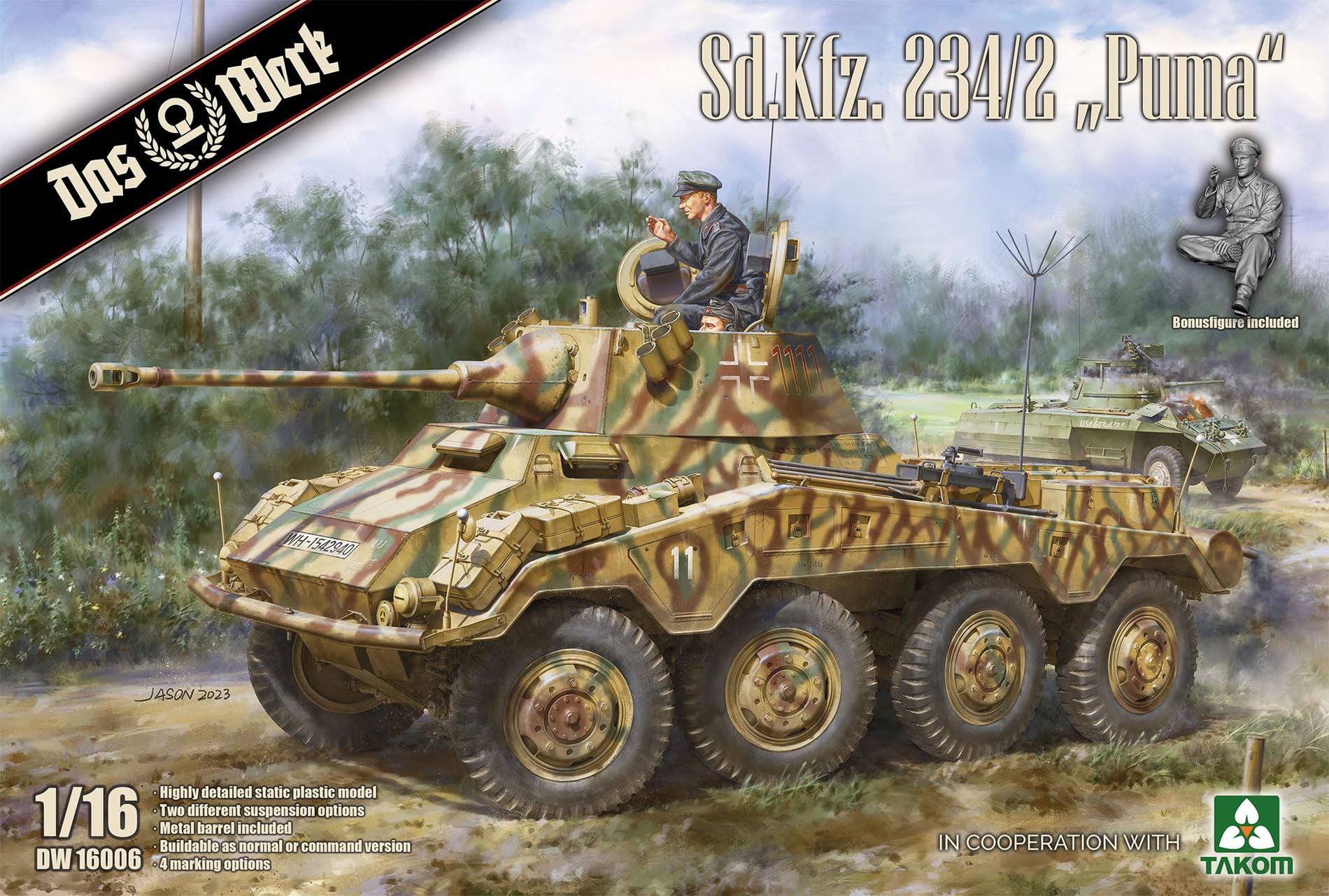 DAS WERK - Maquette Blindé Sd.kfz. 234/2 "puma" |das Werk|16006| 1:16 Maquette Char Promo