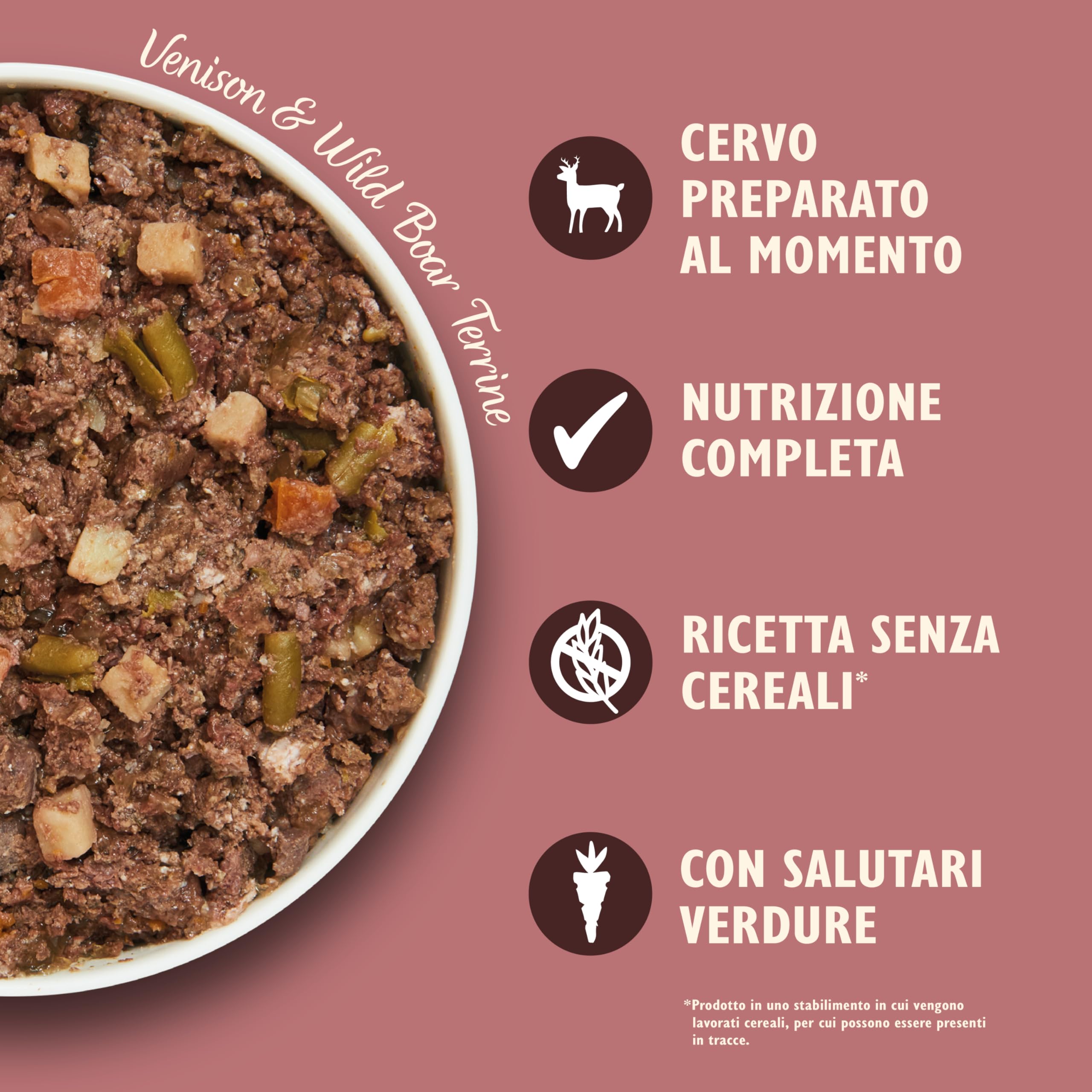 Lily's Kitchen Prodotto con ingredienti naturali Cibo umido per Cani con Terrina, Cervo e Cinghiale 6 x 400 g