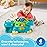 Fisher-Price Baby Crawling Toy, Poppity Pop Musical Dino Ball-Popper with Sounds for Infants Ages 6+ Months, Blue