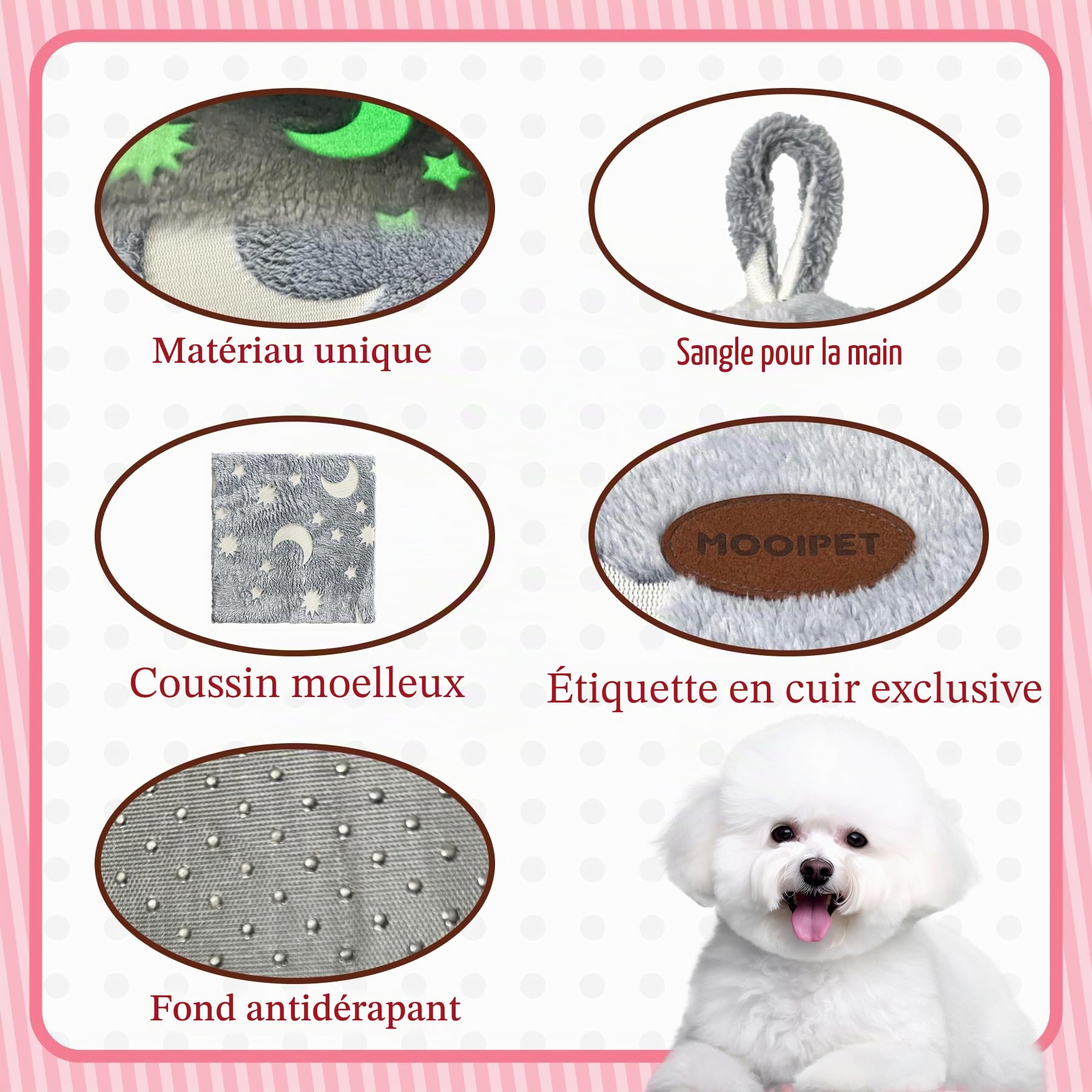 Niche pour Chat d’intérieur Maison Chat avec Coussin en Peluche Nid de Chat Abri Chaud Lit pour Petits Animaux 33x33x35cm