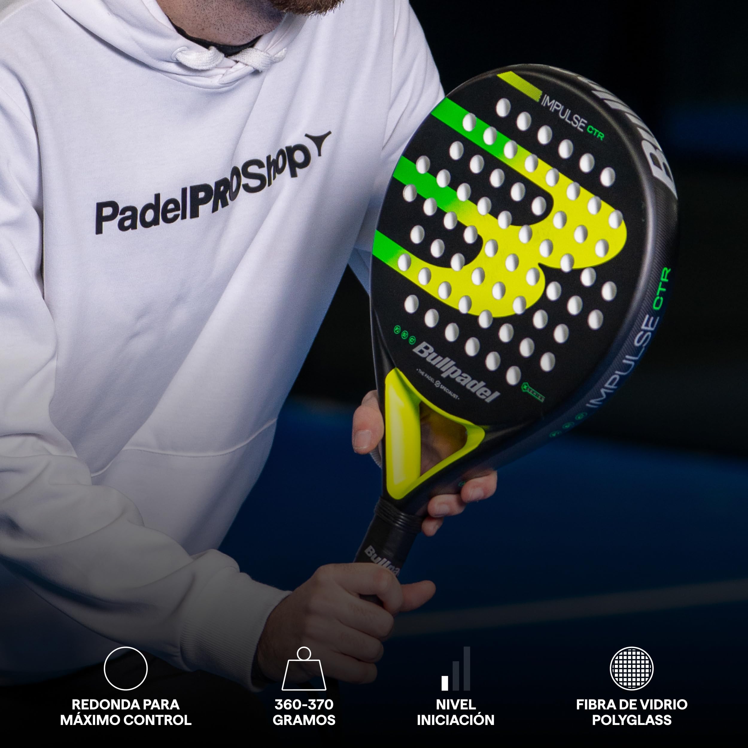 Bullpadel Impulse Ctrl 2026 Pala de Pádel de Control Forma Redonda