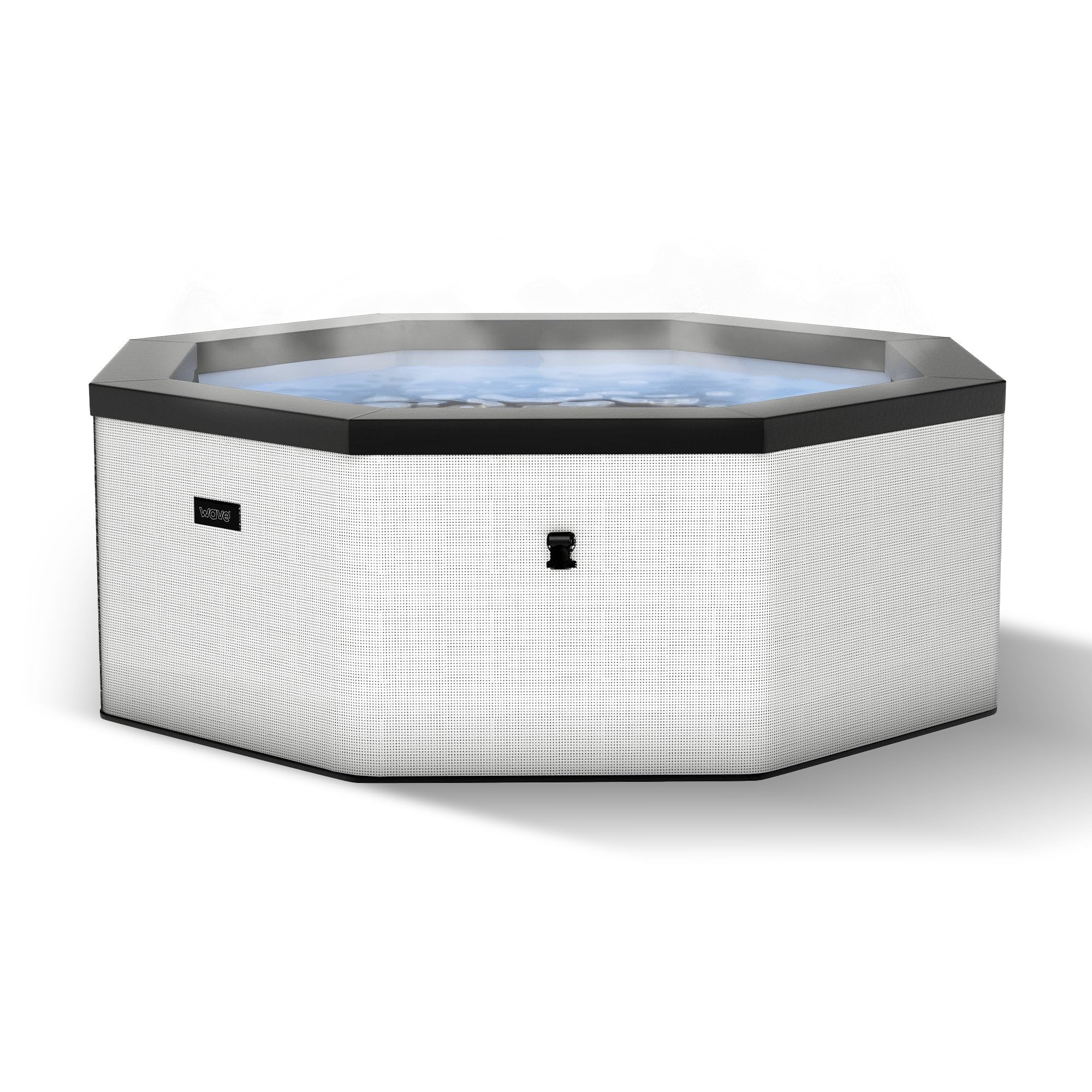 Wave Eco Foam SPA | SPA portátil al Aire Libre con Calentamiento rápido | Material de PVC Duradero | Fácil configuración (como, Guijarro Blanco | 6 Personas)