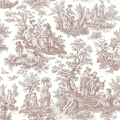 Chesapeake 3115-12543 Spinney Toile Wallpaper, Blue - - Amazon.com
