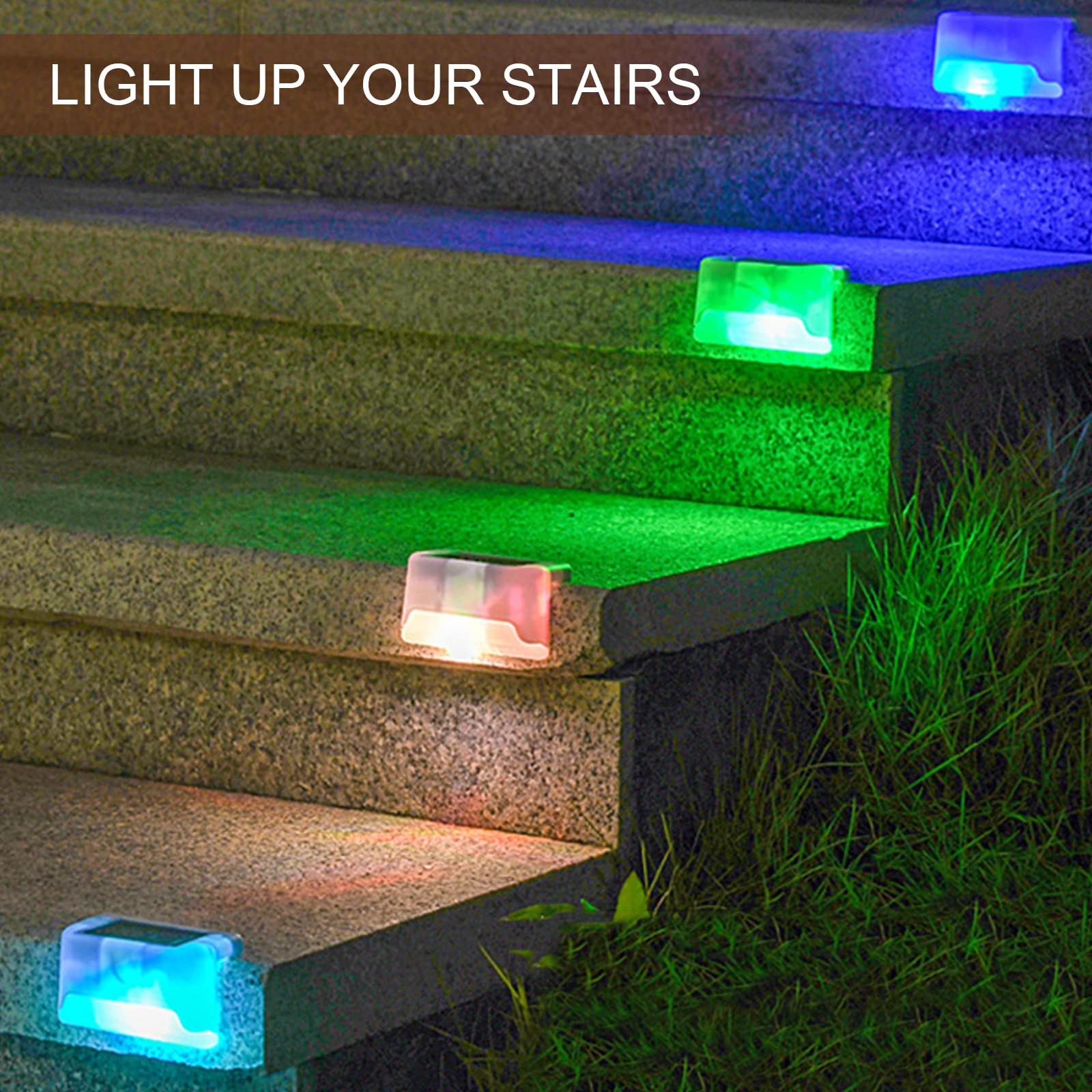 maxant Solar Deck Lights,12/16 Pack Step Lights, Outdoor Fence Waterproof Powered LED Lights for Stairs Step, Railing, Wall - Image 4